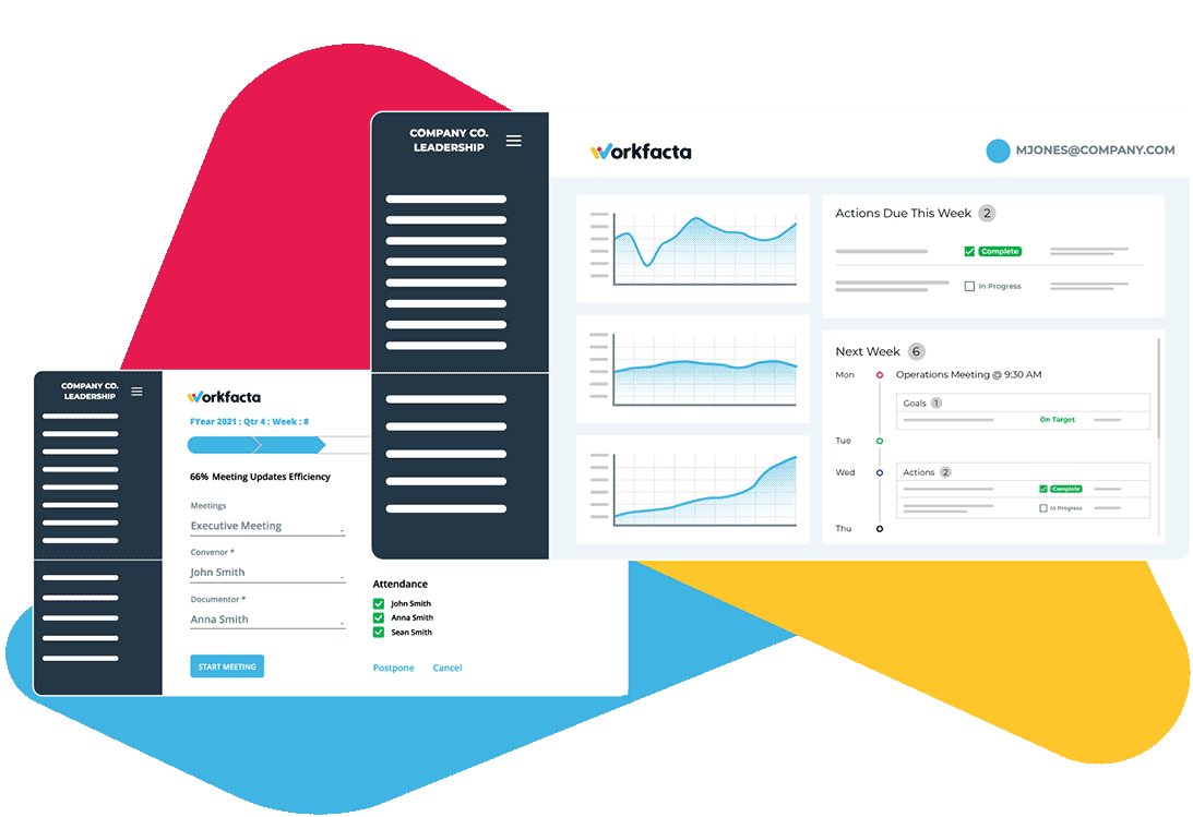 Workfacta animated dashboard interaction